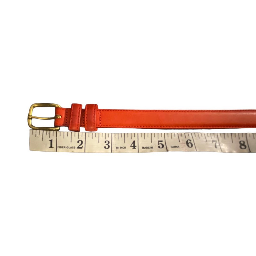 Lands End Leather Belt red size 28 - Picture 4 of 8
